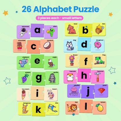 MY FIRST ALPHABET PUZZLE - AGE 3+ (78 CARDBOARD PIECES)