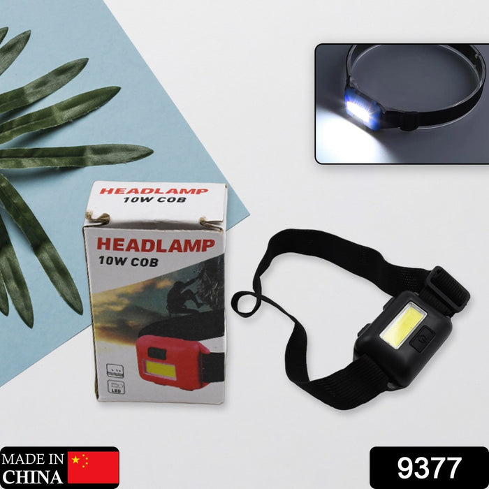 Head lamp Flashlight Waterproof Portable Lantern Headband Light Torch Lamp for Outdoor Camping Hiking Backpack Cycling, Running Hunting 10W Cob(1 Pc)