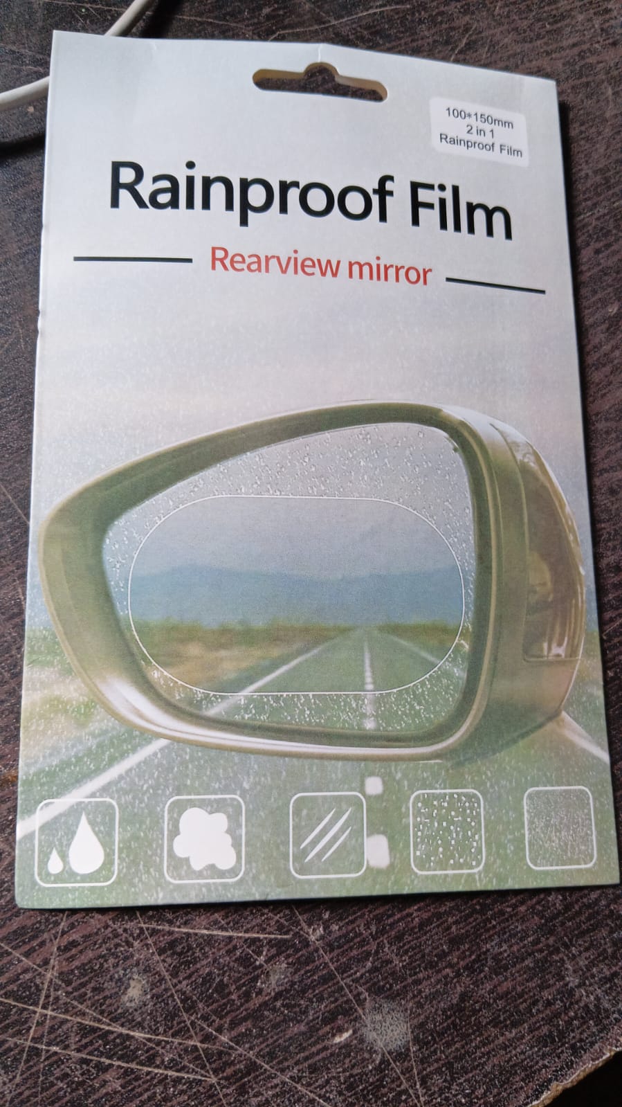 Car Mirror Anti Fog Film Rearview Side Mirror Waterproof Clear Film (1 Pc)