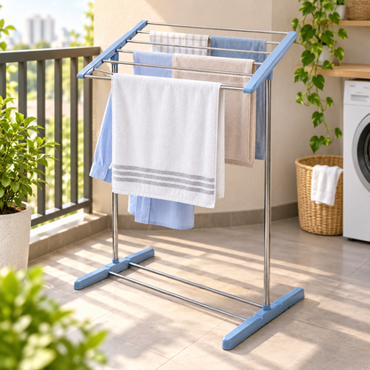Portable Clothes Drying Rack – Foldable, Steel & Plastic | PHOBIA