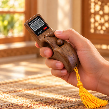 Digital Finger Tally Counter with LCD Screen, Reset and Tassel (1 Pc)