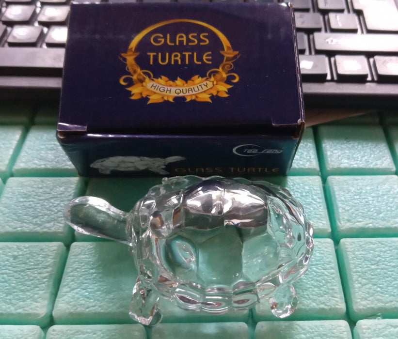 1194 Crystal Glass Turtle-Tortoise for Feng Shui and Vastu