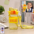 Girls Dual Compartment Water Bottle – Leakproof with Carry Strap