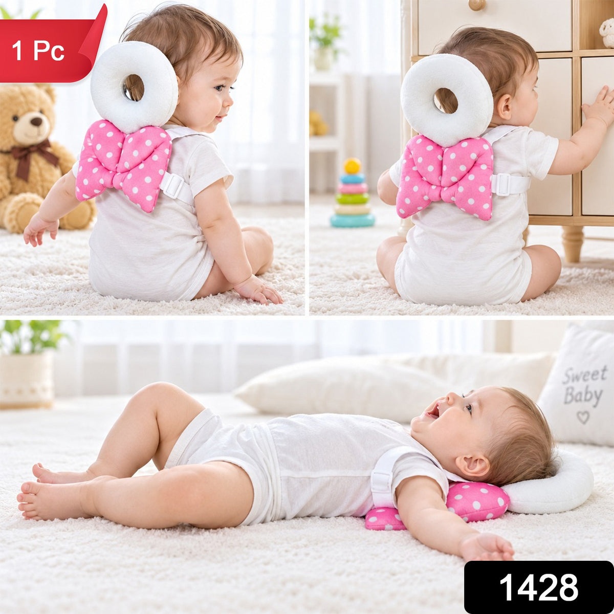 Baby Head Protector Cushion for Crawling and Walking, Soft Safety Pad (1 Pc)