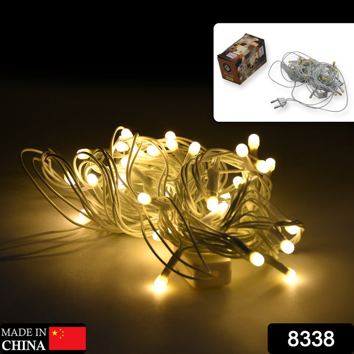 8338 6Mtr Home Decoration Diwali & Wedding LED Christmas String Light Indoor and Outdoor Light ,Festival Decoration Led String Light, One Color Light (36L 6 Mtr)