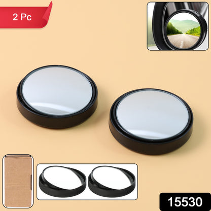 Convex Blind Spot Mirror Mounted on Car Side Mirror