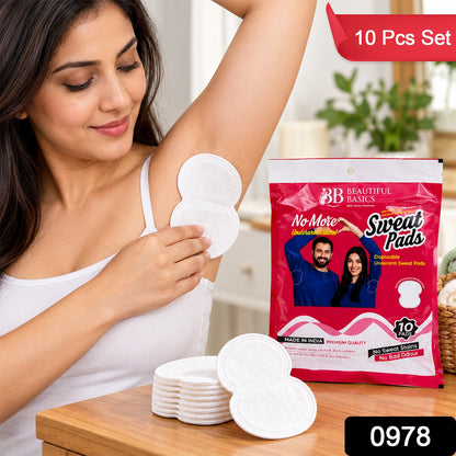 Several thin underarm sweat pads.