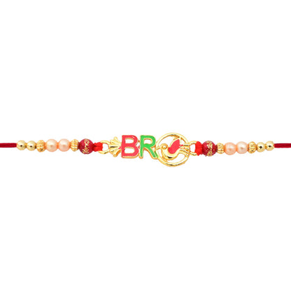 Bro Rakhi Stylish Text Design for Raksha Bandhan (10pcs)