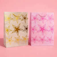 Star Print Gift Bag with Handle Premium Paper Carry Bag