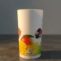 Fruit Print Design glass (pack of 6 )