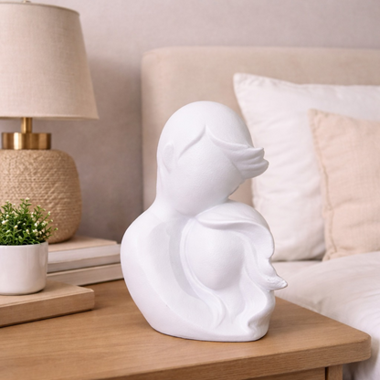 Abstract Couple Figurine for Home Decor | Modern Tabletop Sculpture