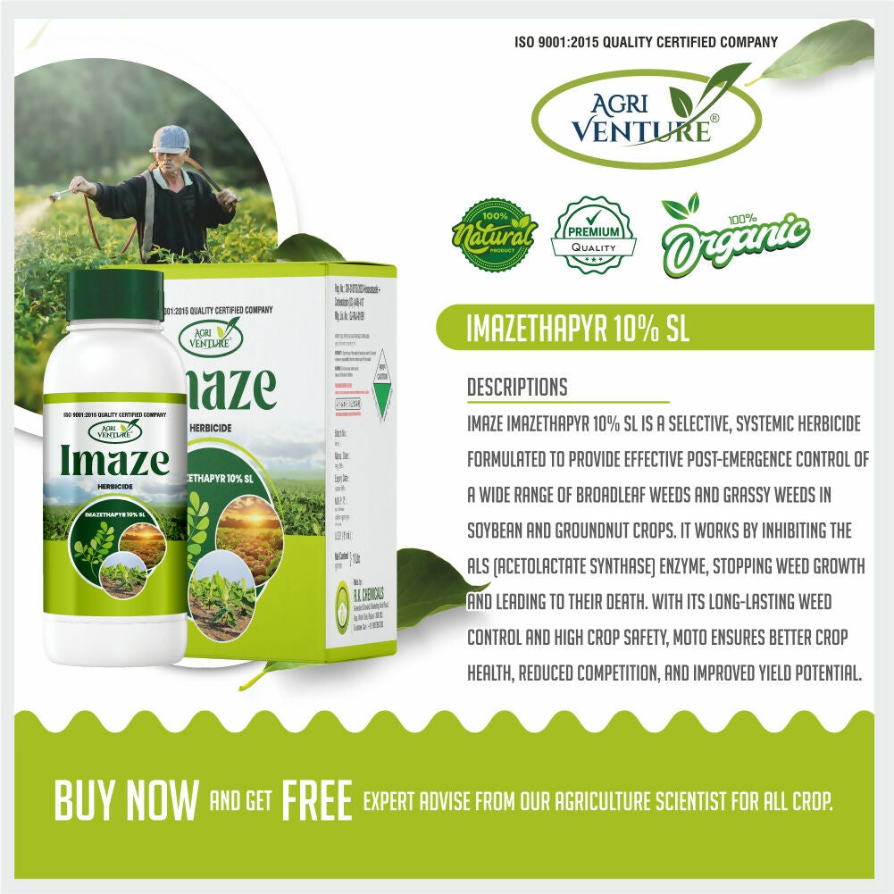 AgriVenture IMAZE ( Imazethapyr 10% SL ) (1000Ml)