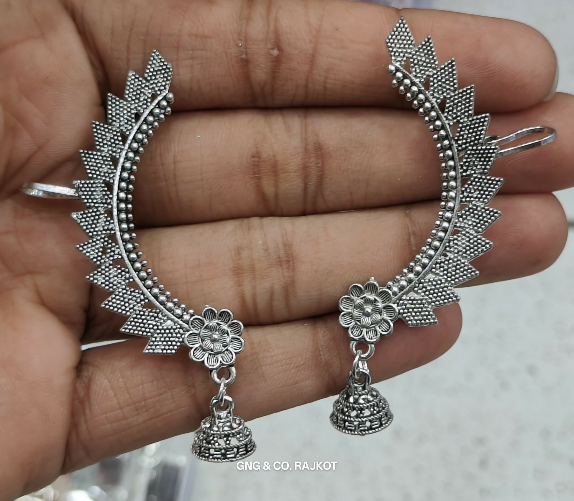 Silver Jhumka Earings