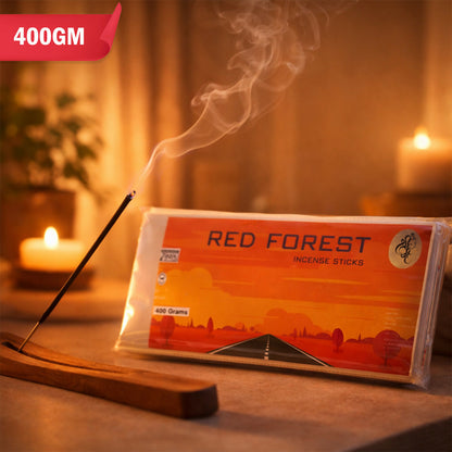 Red Forest Fragrance scented Stick Agarbatti Natural Incense Sticks for Pooja