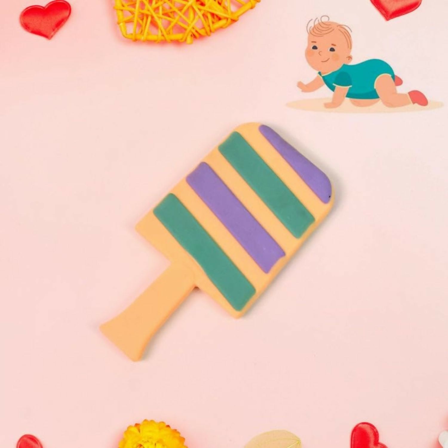 Candy Shaped Silicon Baby Teether