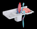 Double Soap Dish with Tumbler Holder – Space-Saving Bathroom Organizer