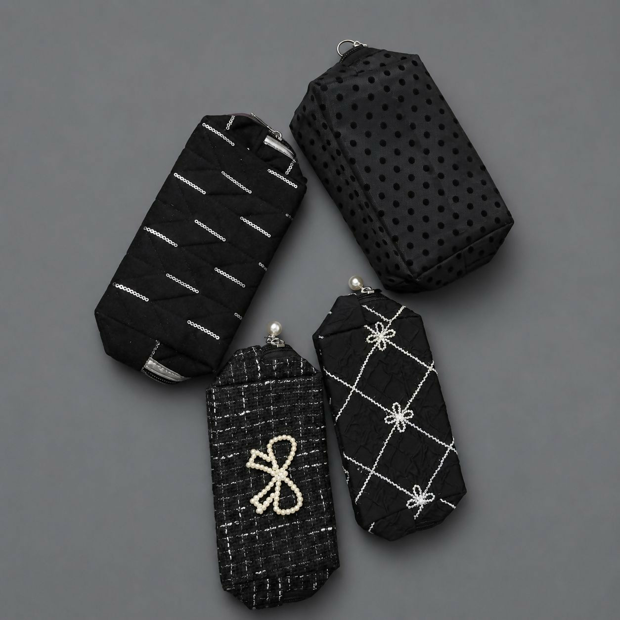 Lightweight travel pouch with zipper for essentials