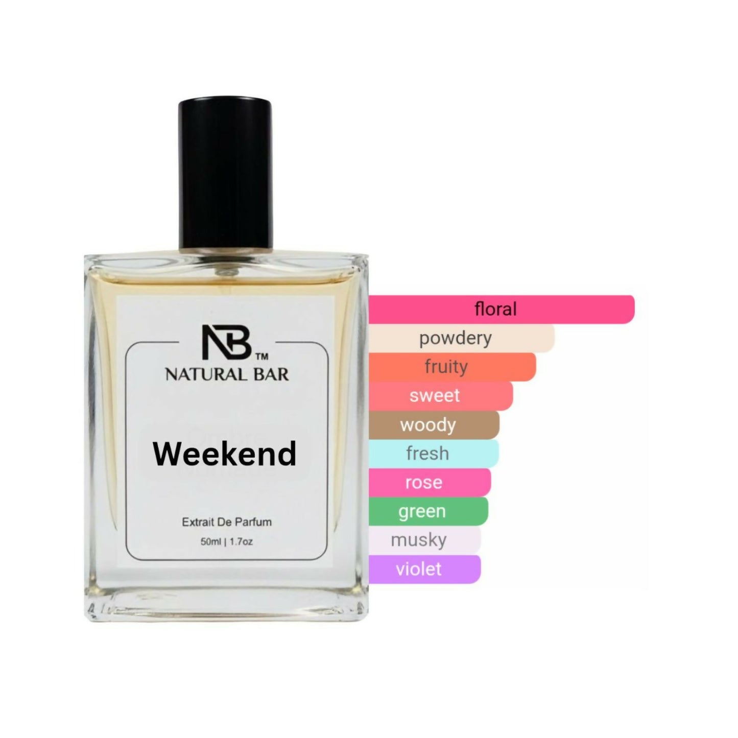 Weekend Eau de Parfum for Men and Women | Floral Powdery Sweet notes| | Long- Lasting Luxury Perfume | Ideal Gift for Wife & Girlfriend |50 ml