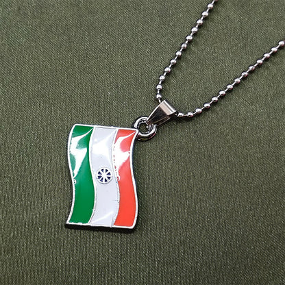 India Flag Chain Pendant For Men