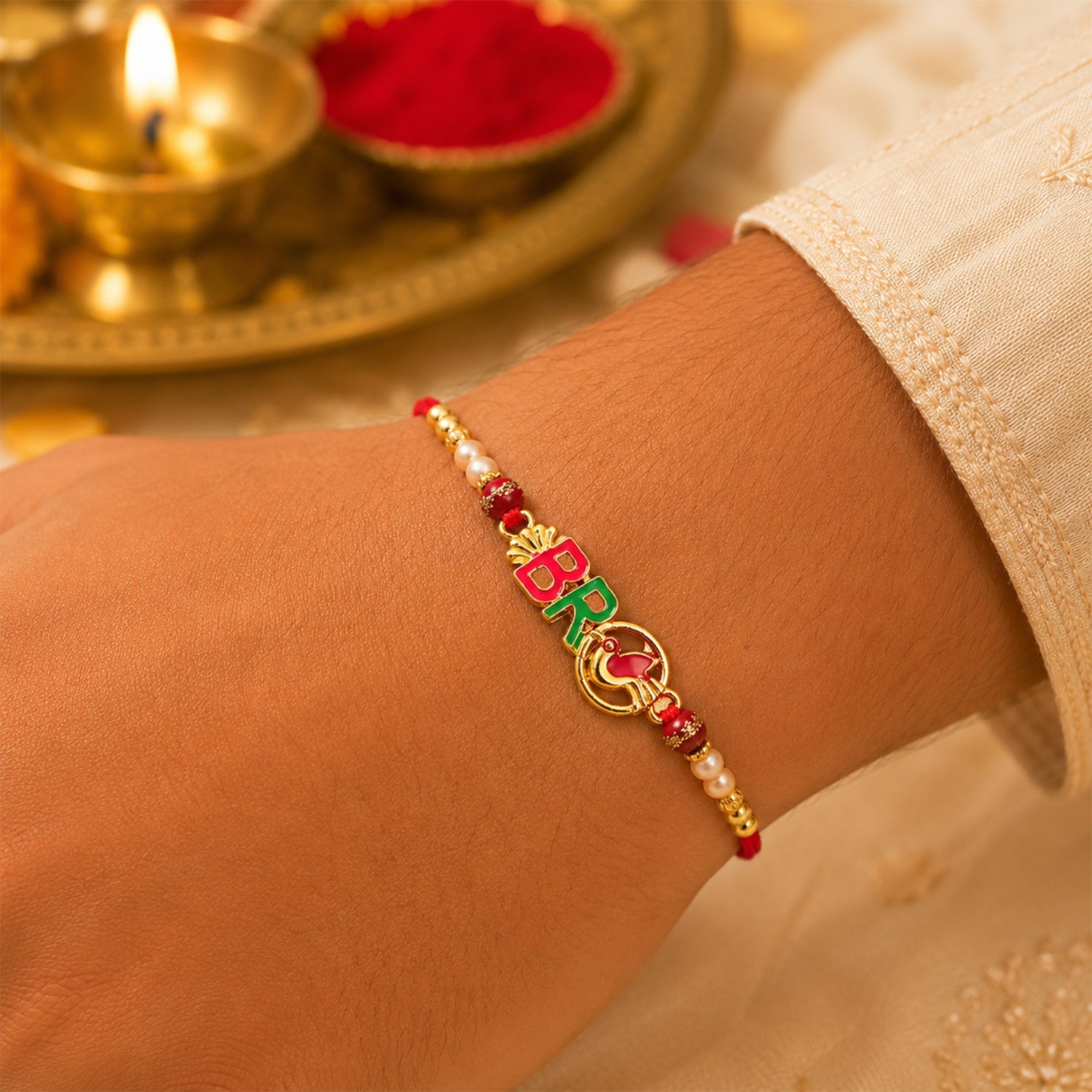 Bro Rakhi Stylish Text Design for Raksha Bandhan (10pcs)
