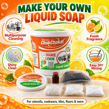ChakChakat DIY Liquid Soap Making Kit with Mixing Tub and Ingredient Packs