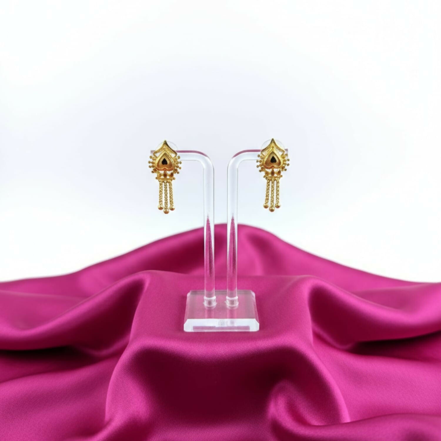 Nice 3 Line Golden Earrings for Women & Girls – Traditional Fancy Jewellery