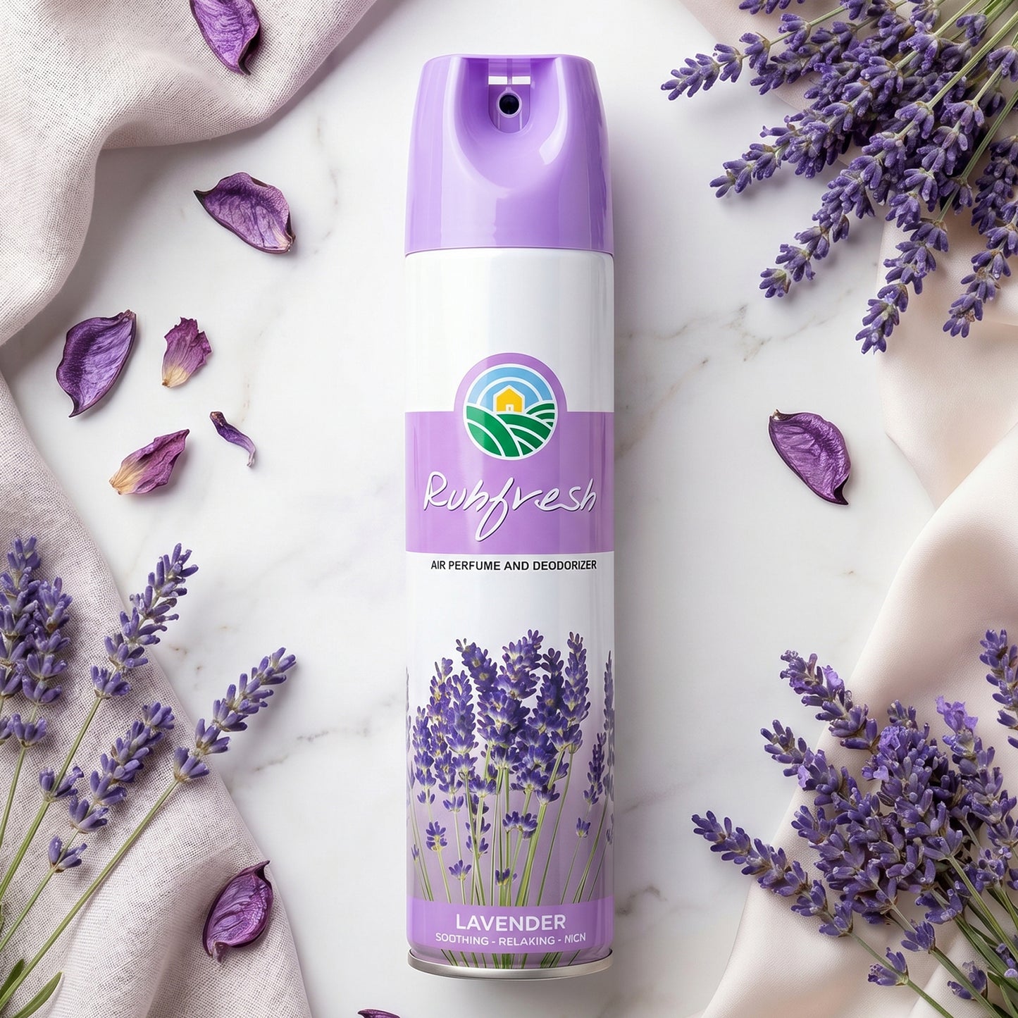 Lavender Air Freshener spray usage example
