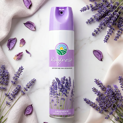 Lavender Air Freshener spray usage example