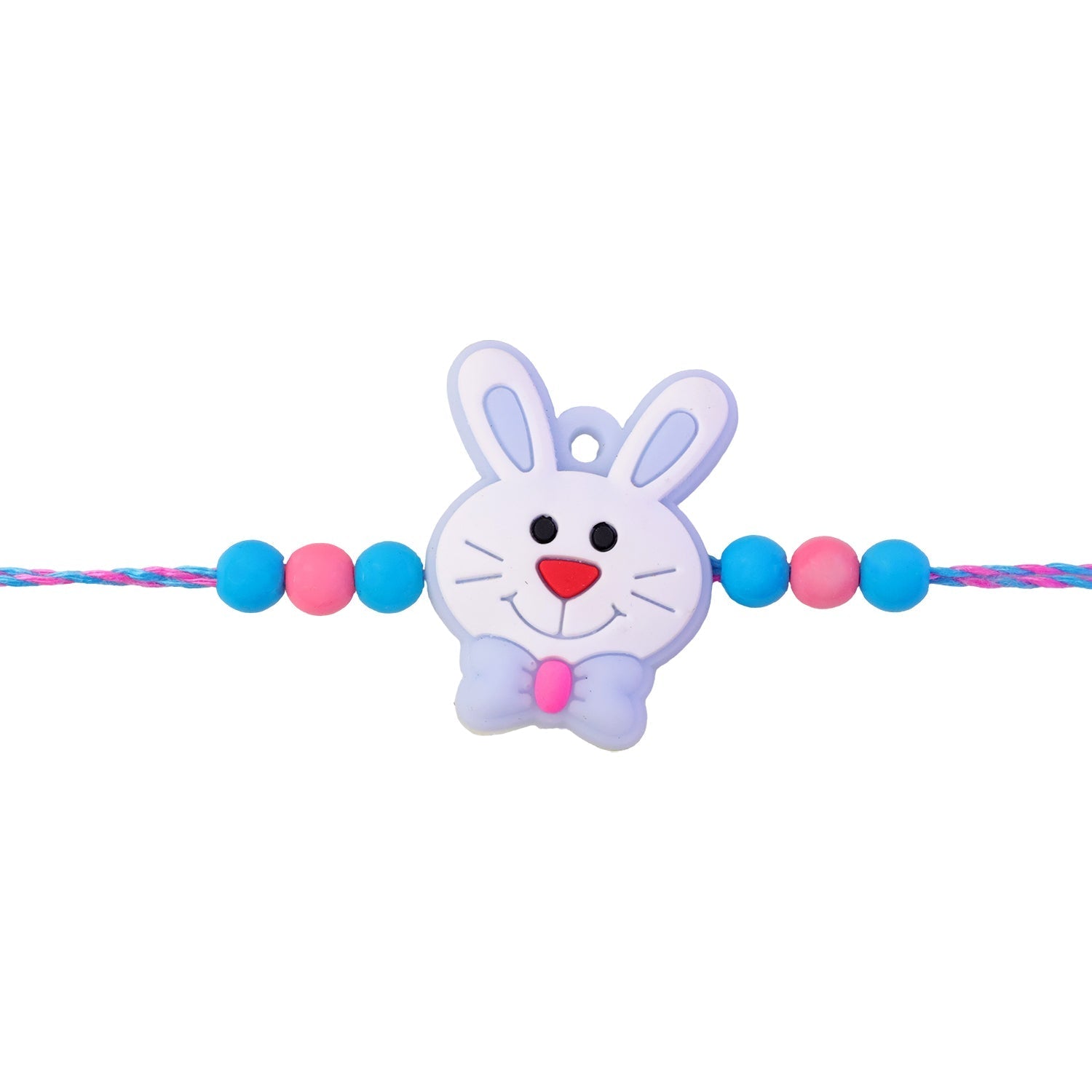 Rabbit Charm Kids Rakhi for Brother Beaded Traditional Design (10pcs)