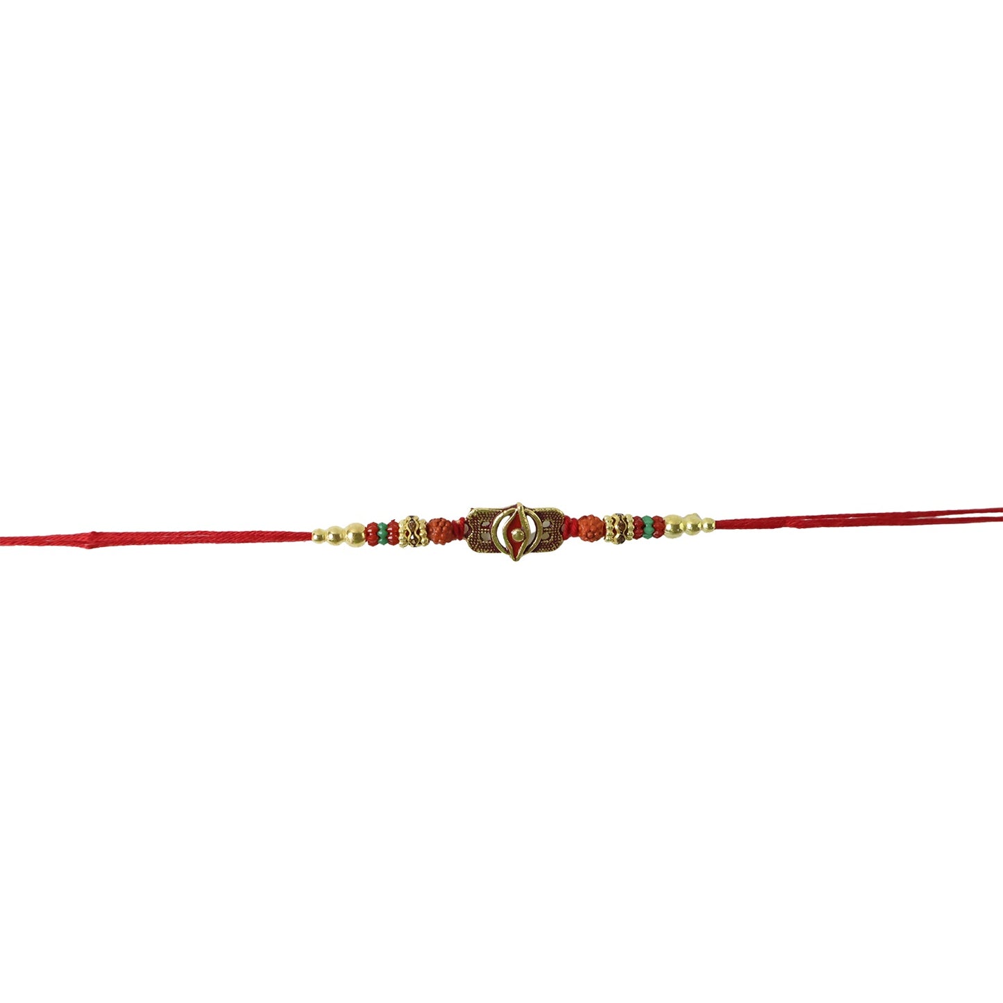 Festive Rakhi with oxidized Rudraksha and comfortable thread