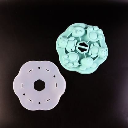 Premium Food-Grade Silicone Kids Cartoon Shape Chocolate, Jelly & Candy Mold (1 Pc)