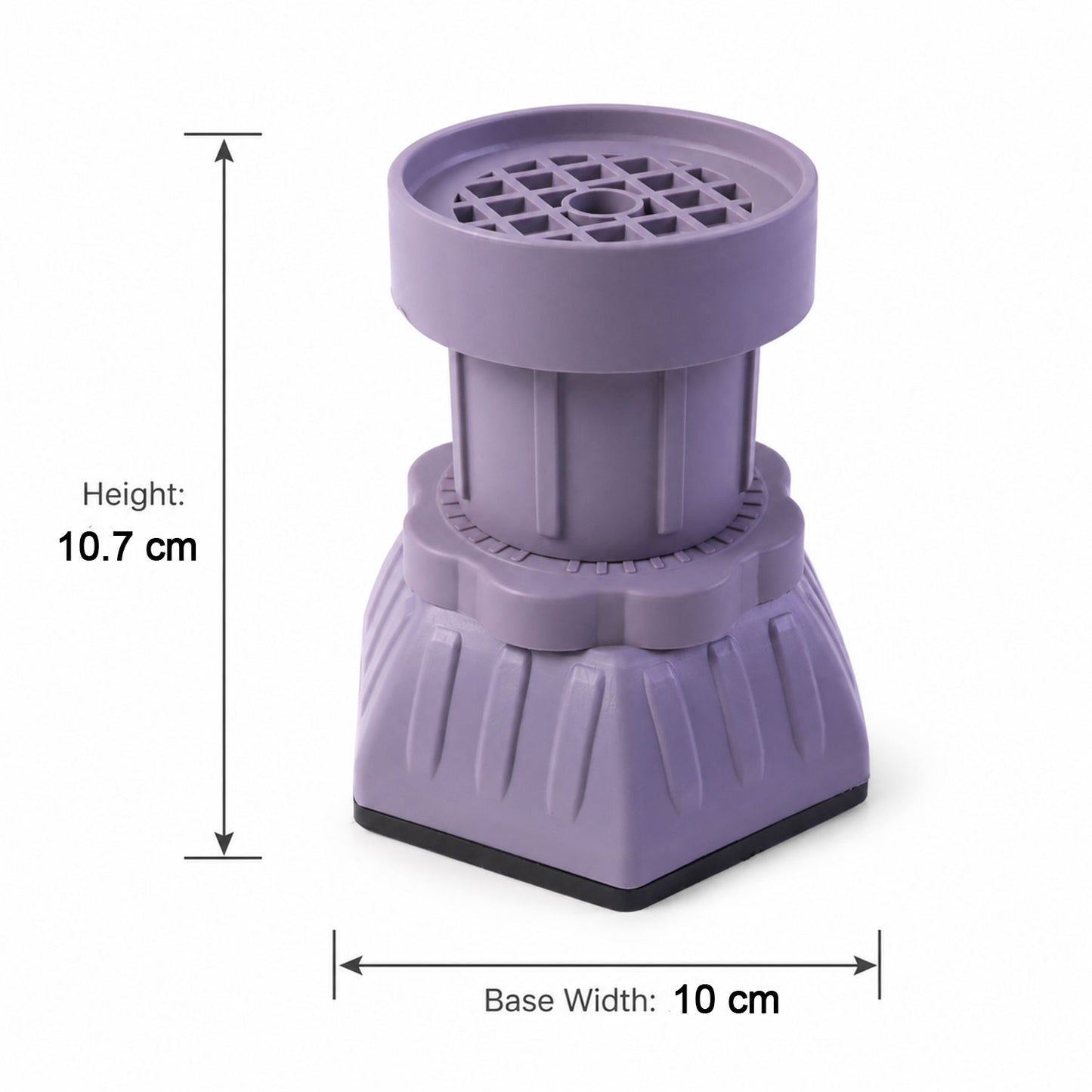 Multifunctional Adjustable Foot Pads Furniture Leg Levelers Anti-Slip (4 Pc Set)