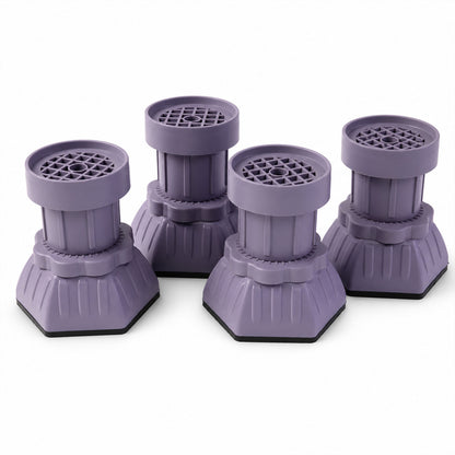Multifunctional Adjustable Foot Pads Furniture Leg Levelers Anti-Slip (4 Pc Set)