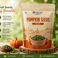 Oracle Natural Pumpkin Seeds, Crunchy Protein-Rich Healthy Superfood Pepitas 250g