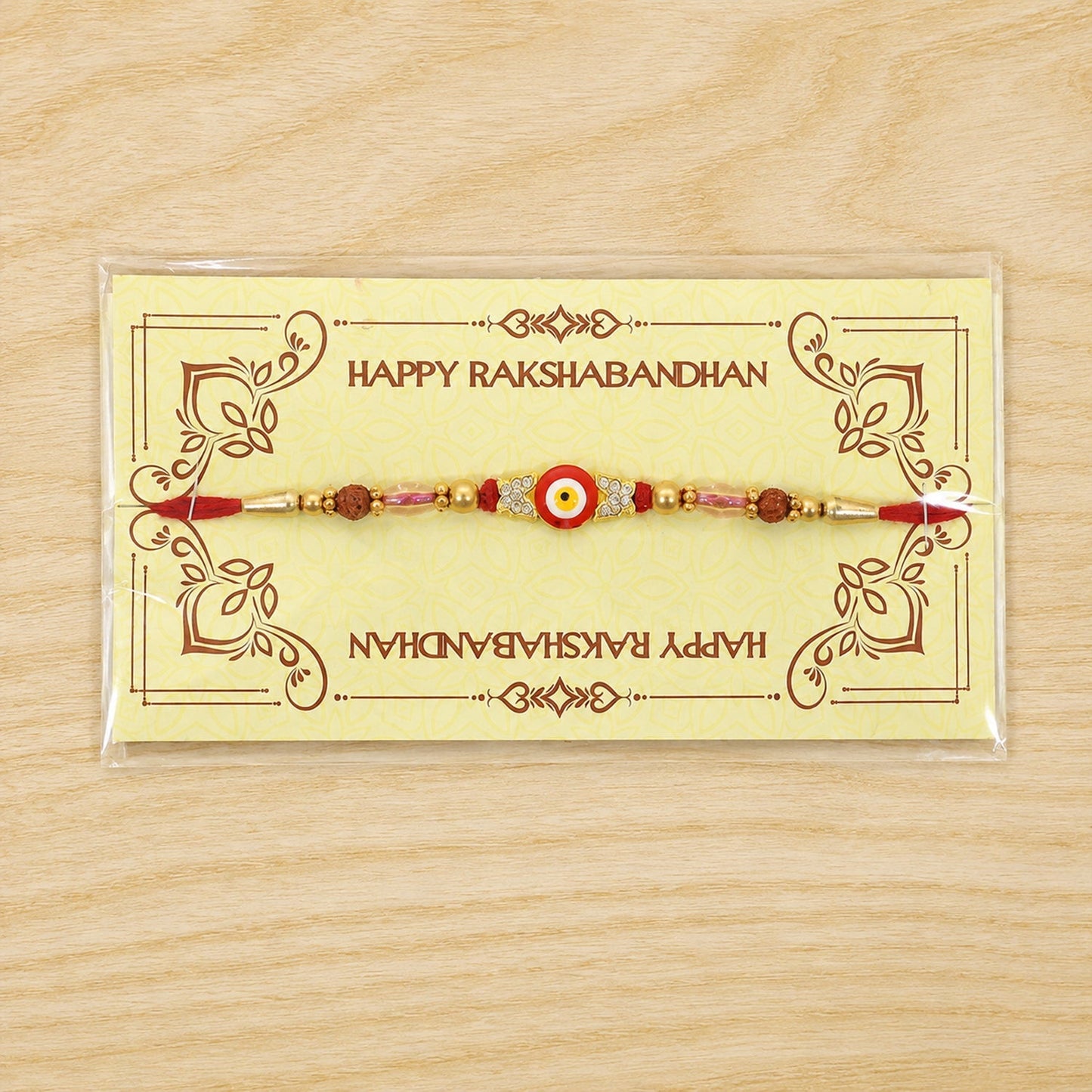Evil Eye Rakhi for Brother Beaded Traditional Charm (10pcs)