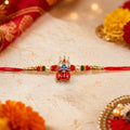 Mahadev Trishul Damru Rakhi with Pearl Accents