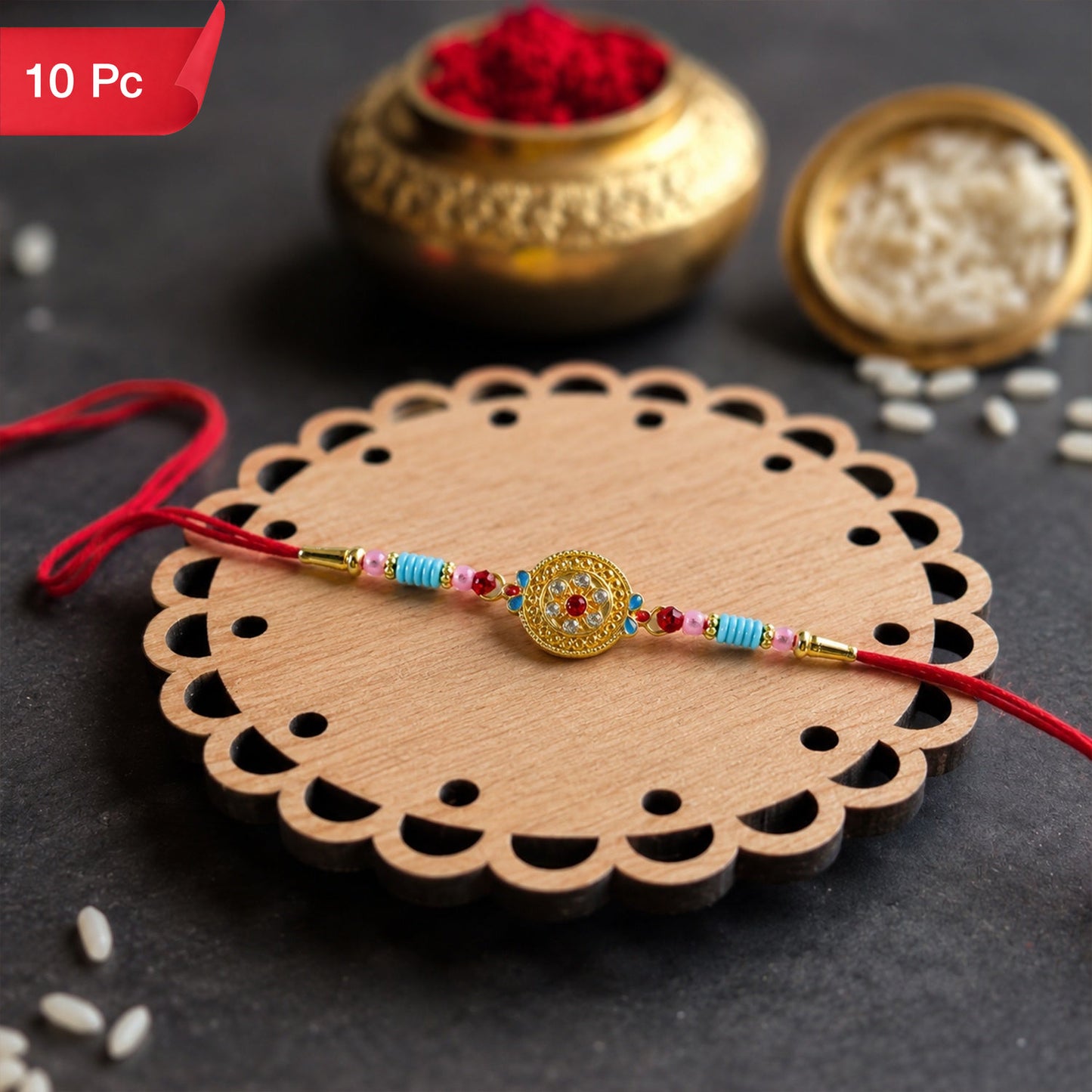 Diamond Rakhi Festive Thread for Raksha Bandhan (10pcs)