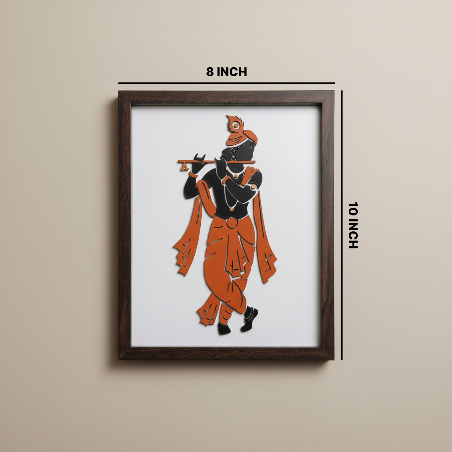 Krishna Wall Art Frame | Premium Minimalist Spiritual Wall Art for Living Room, Bedroom & Meditation Space