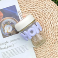 Glass Milk Jar – Leakproof & Stylish with Silicone Sleeve