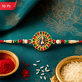 Vinayak Vrat Rakhi Divine Protection & Blessings for Brothers (10pcs)