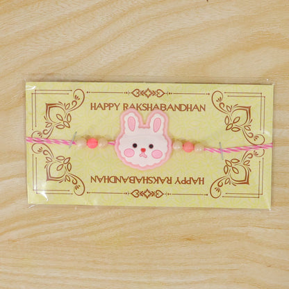 Bunny Character Kids Beaded Rakhi for Brother Designer Style (10pcs)