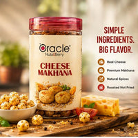 Oracle Cheese Makhana, Roasted Crunchy Cheesy Flavoured Healthy Fox Nuts Snack 75g