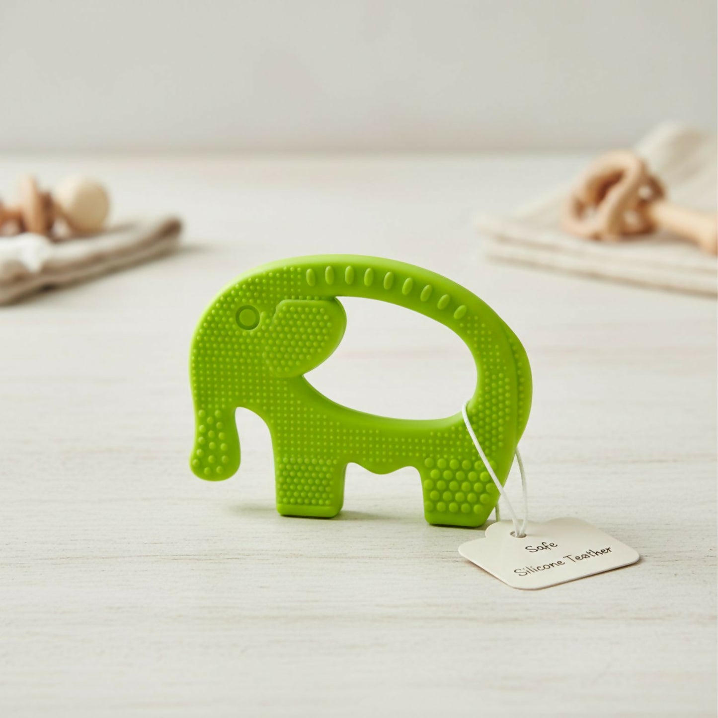 Elephant Shaped Silicon Baby Teether