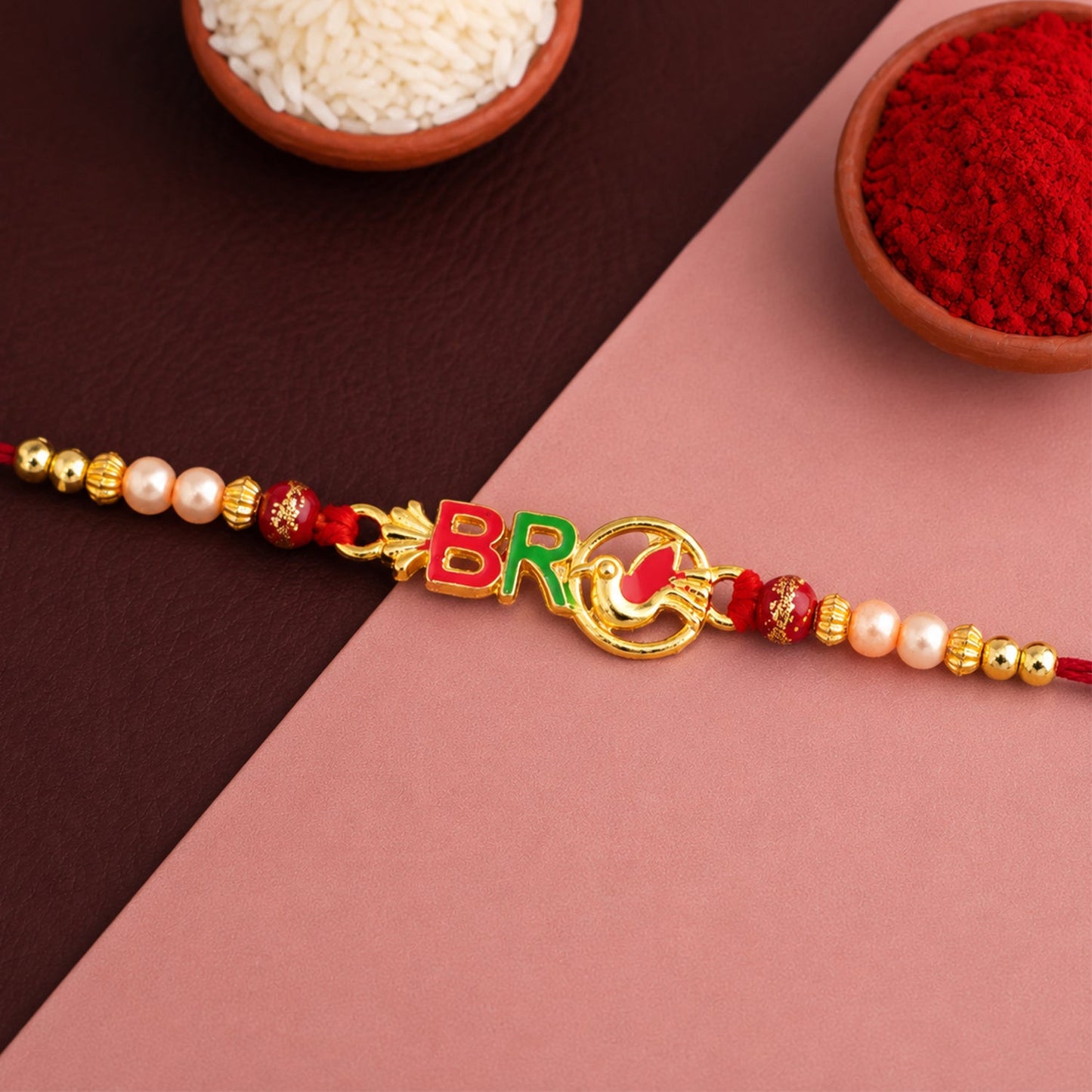 Bro Rakhi Stylish Text Design for Raksha Bandhan (10pcs)