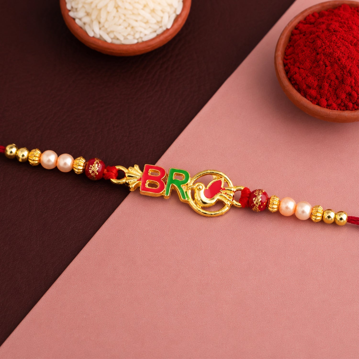 Bro Rakhi Stylish Text Design for Raksha Bandhan (10pcs)