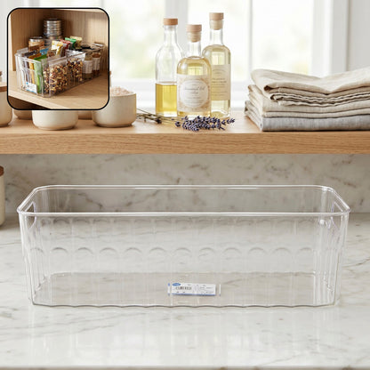 Plastic Fridge Organizer Basket – Clear Storage Solution for Kitchen - clean product hero