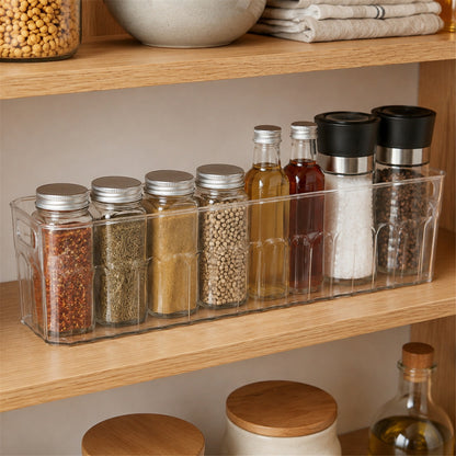 Plastic Fridge Organizer Basket – Clear Storage Solution for Kitchen - lifestyle view