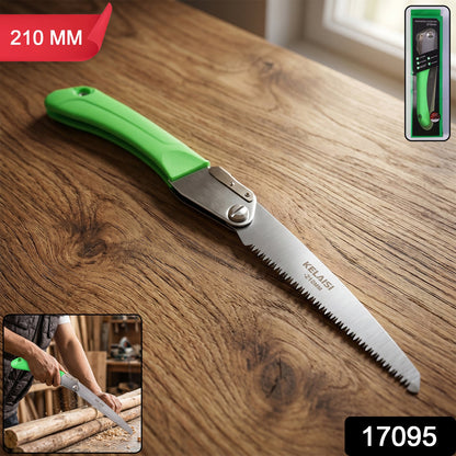 Folding Saw – Sharp 210mm Stainless Steel Blade for Pruning & Outdoor Use - SKU 17095_professional_folding_saw_210mm