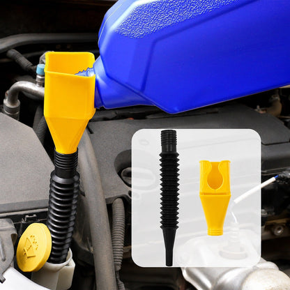 Flexible Plastic Funnel – Spill-Free Car Oil Fuel Filling - clean product hero