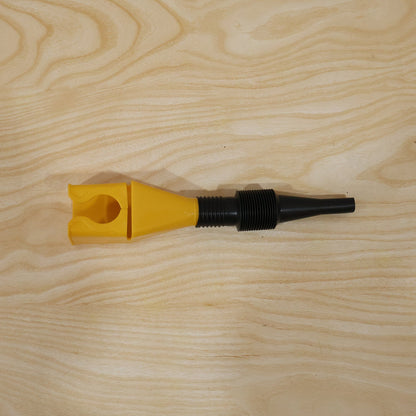 Flexible Plastic Funnel – Spill-Free Car Oil Fuel Filling - raw live camera photo